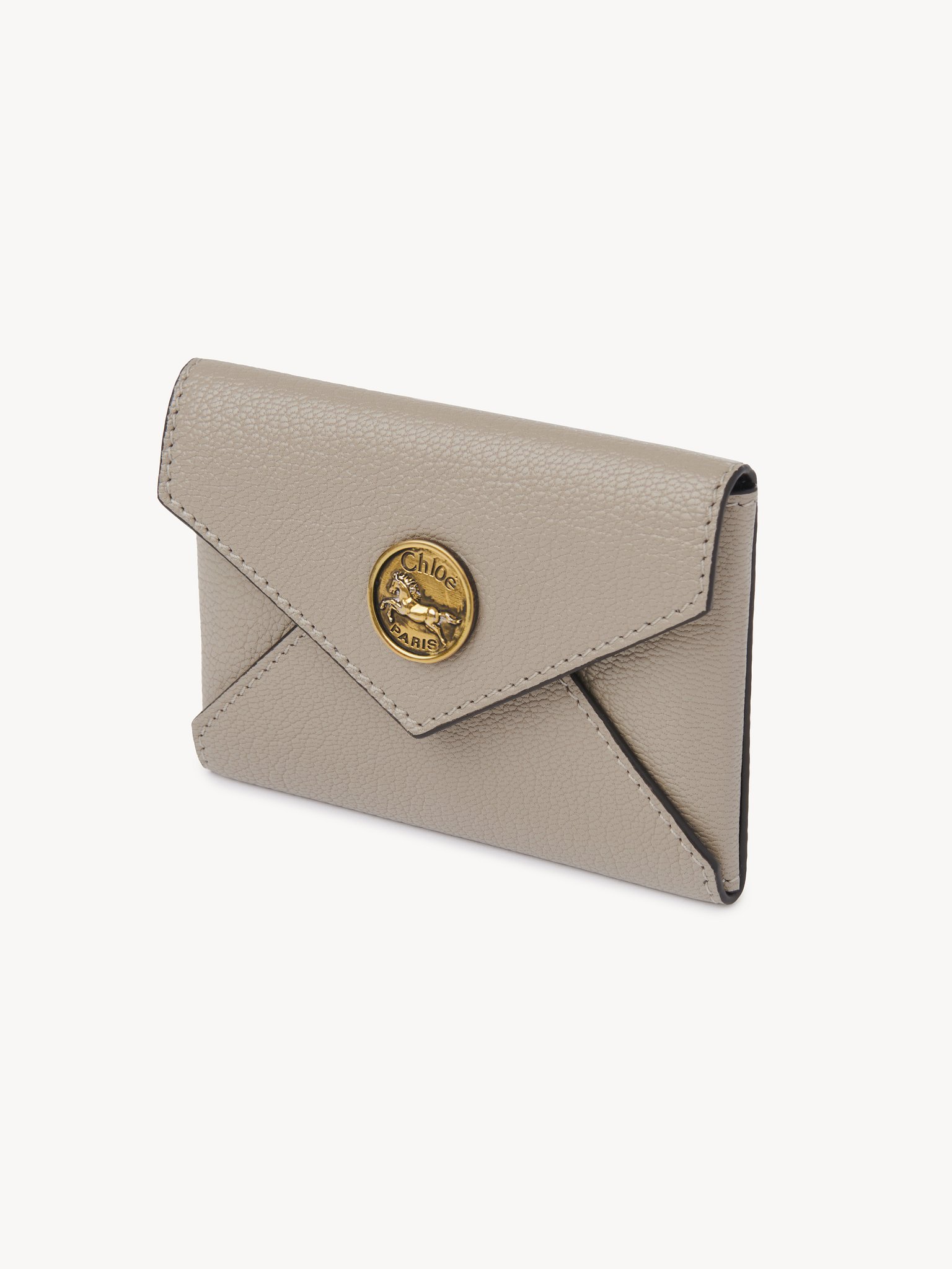 Envelope card holder in grained leather Grained goatskin
Motty Grey Back view of the product