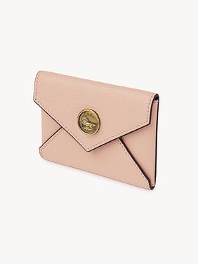 Envelope card holder in grained leather Grained goatskin
Blushy Beige Back view of the product