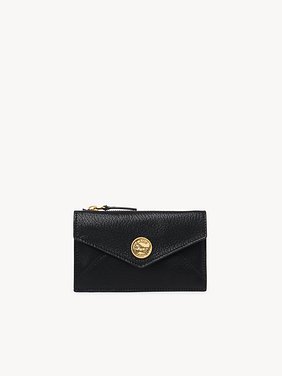 Small Envelope purse with card slots in grained leather Grained goatskin
Black