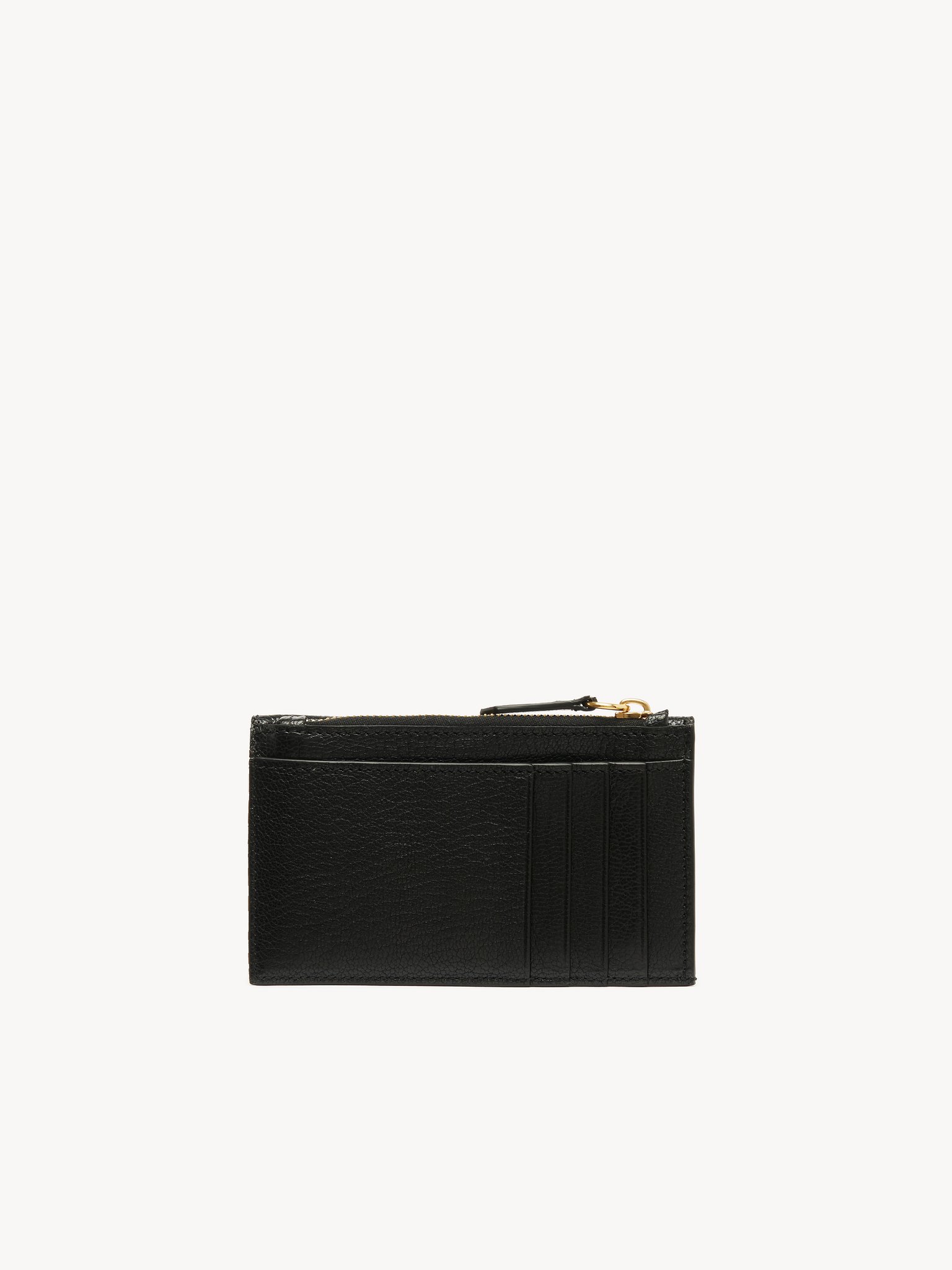 Small Envelope purse with card slots in grained leather Grained goatskin
Black Top view of the product