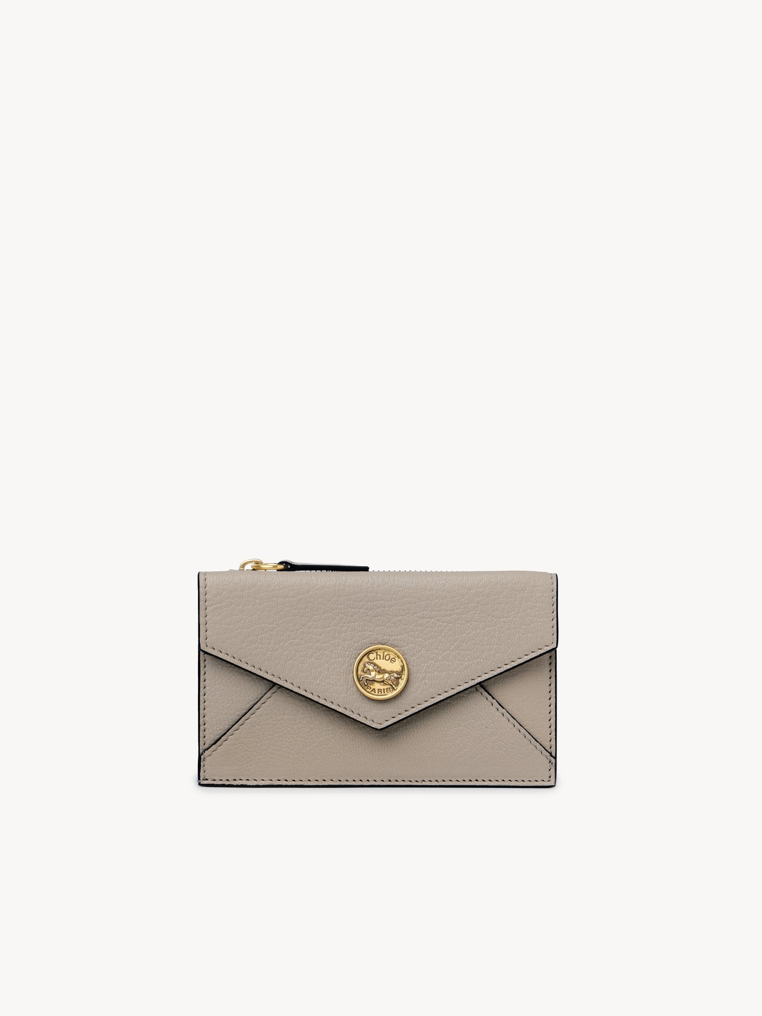 Small Envelope purse with card slots in grained leather Grained goatskin
Motty Grey