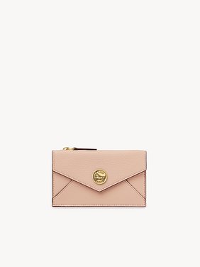 Small Envelope purse with card slots in grained leather Grained goatskin
Blushy Beige