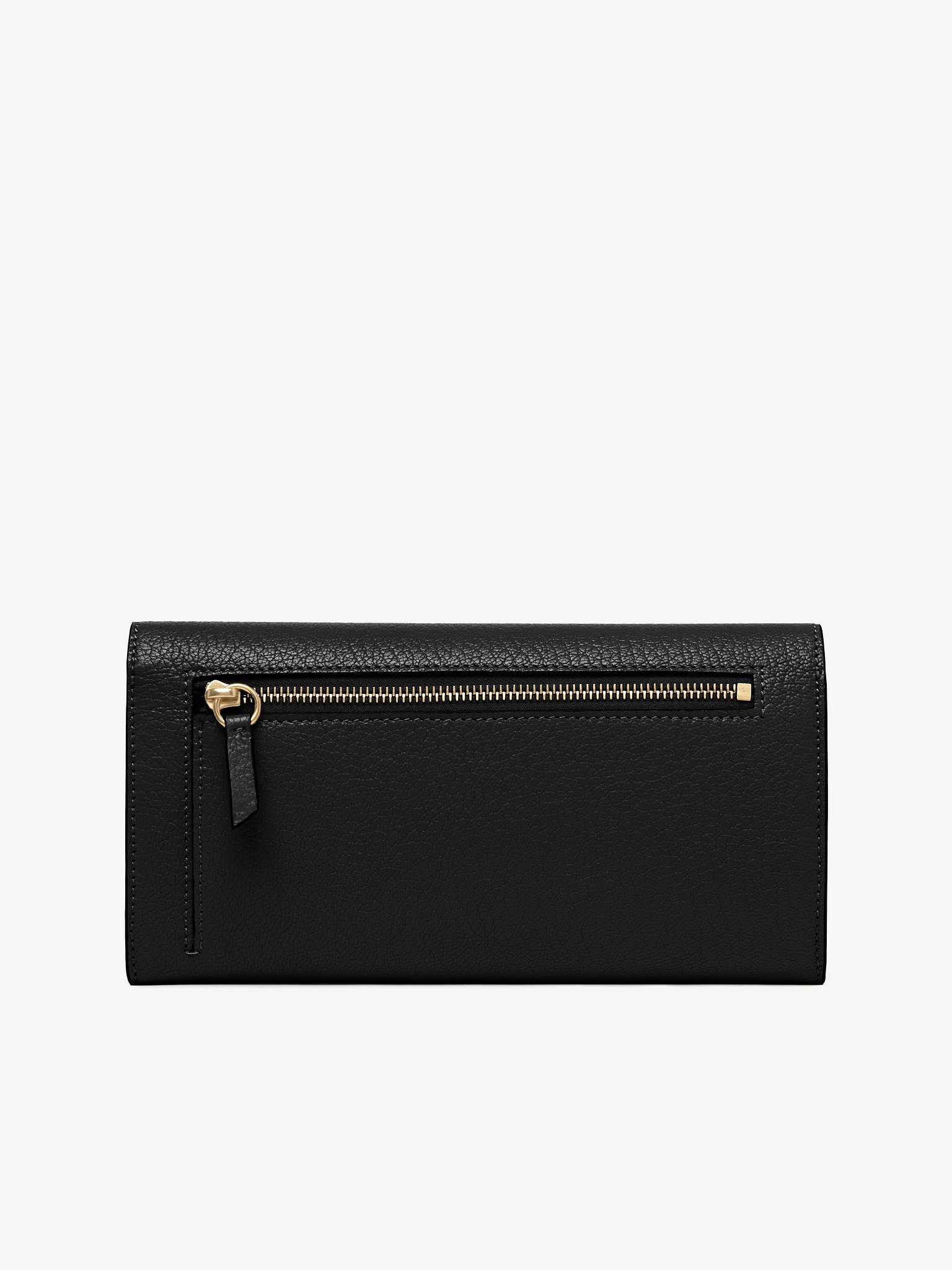 Envelope long wallet with flap in grained leather Grained goatskin
Black 