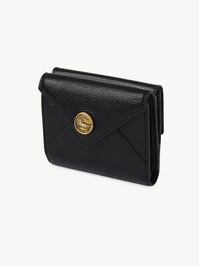 Small Envelope tri-fold in grained leather Grained goatskin
Black Back view of the product