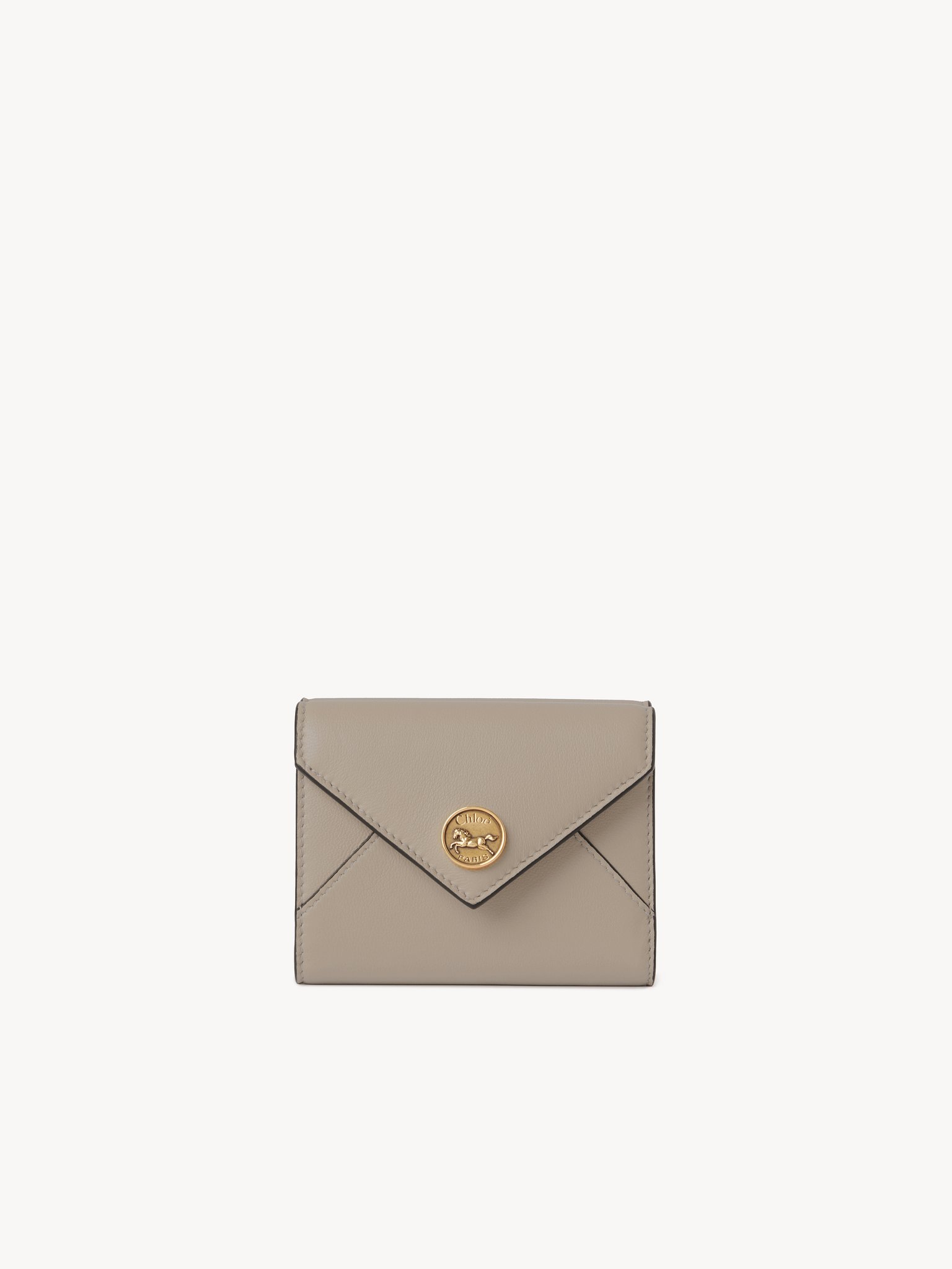 Small Envelope tri-fold in grained leather Grained goatskin
Motty Grey