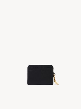 Banana card holder in grained leather Shiny grained calfskin
Black Top view of the product