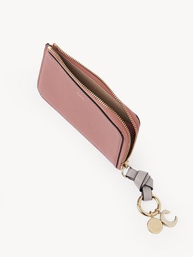 Alphabet purse in grained leather Grained & shiny calfskin
Pink - Grey Product detail