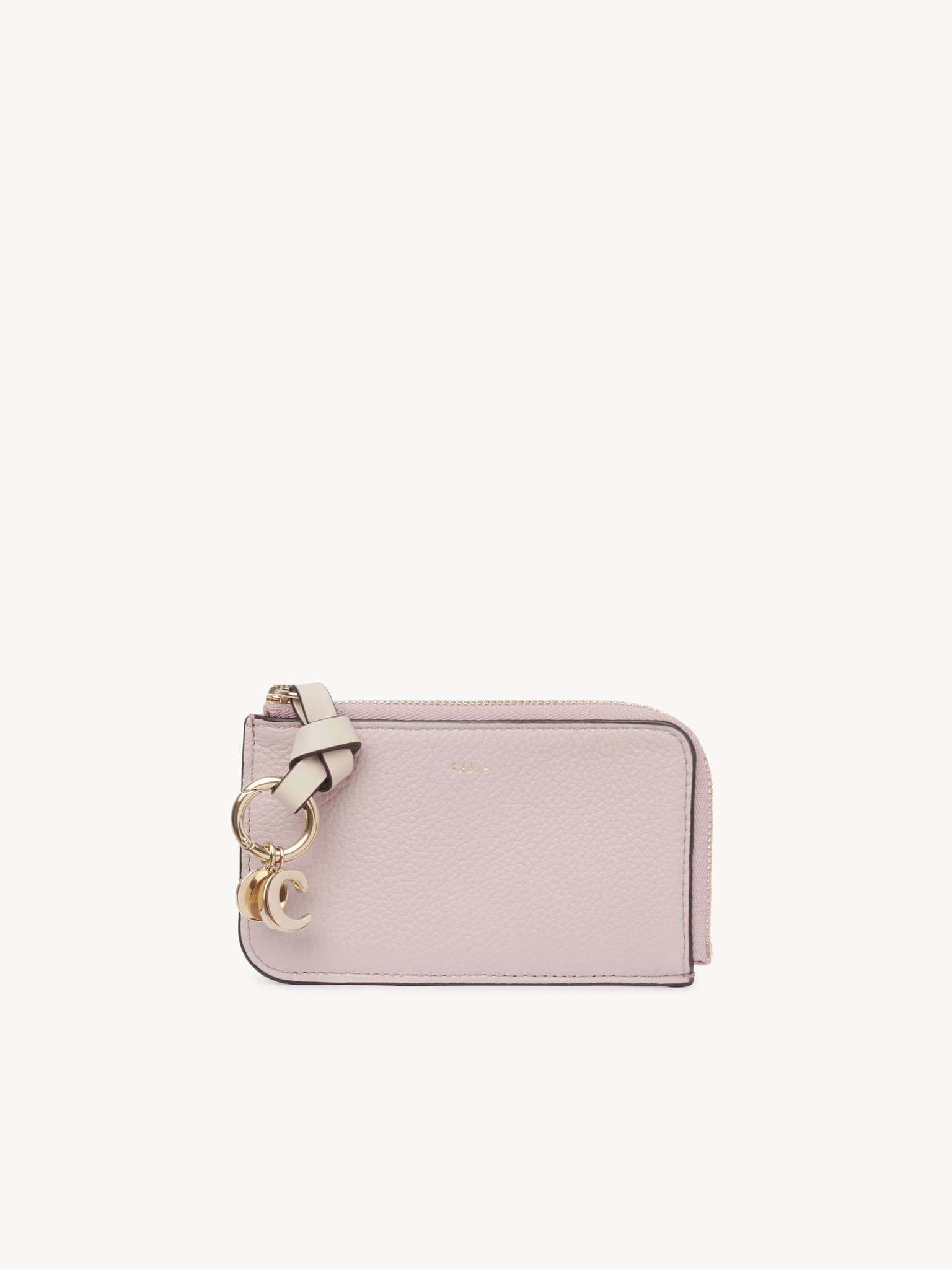 Alphabet purse in grained leather Grained & shiny calfskin
Pink - Beige