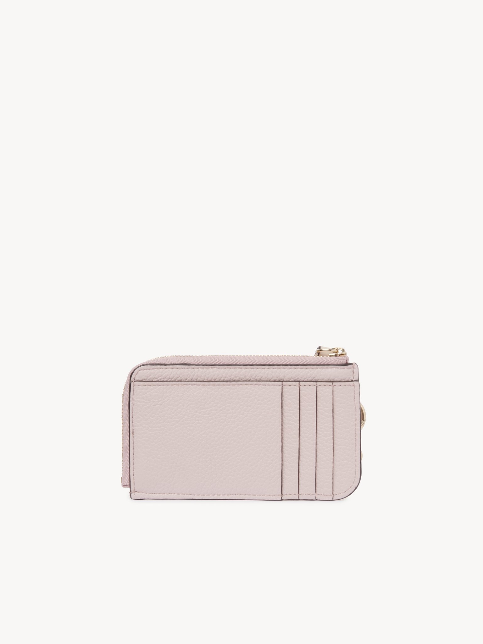 Alphabet purse in grained leather Grained & shiny calfskin
Pink - Beige Top view of the product