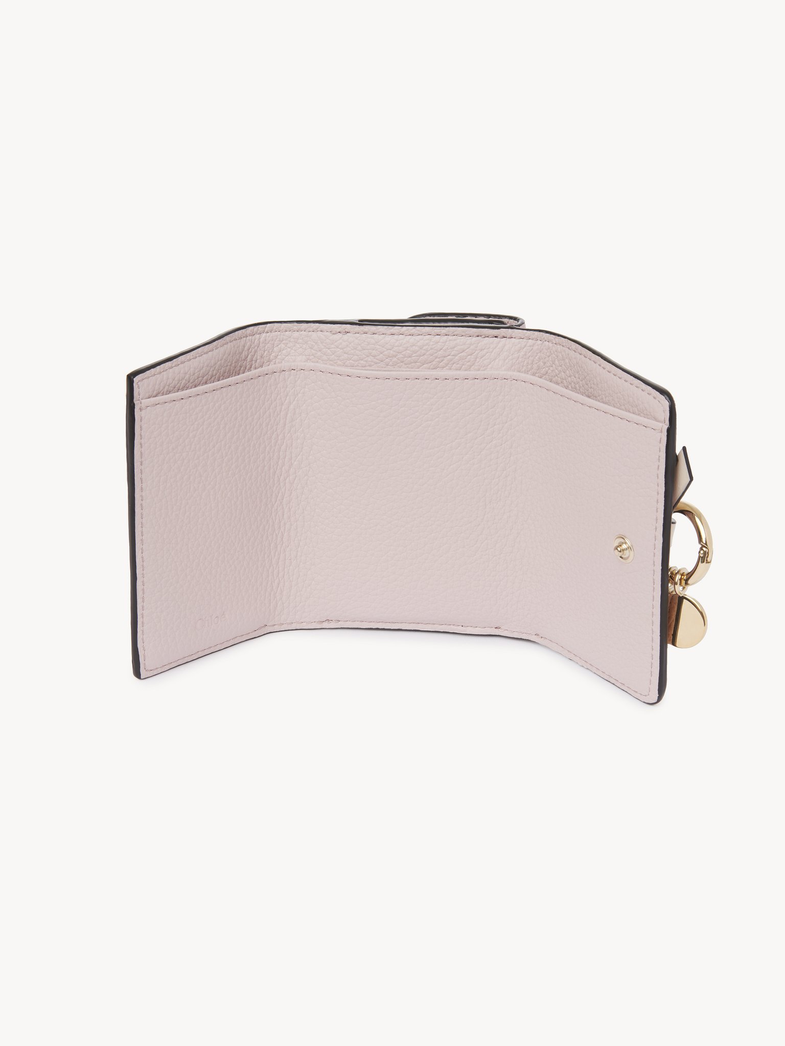 Mini Alphabet tri-fold in grained leather Grained & shiny calfskin
Pink - Beige Product detail