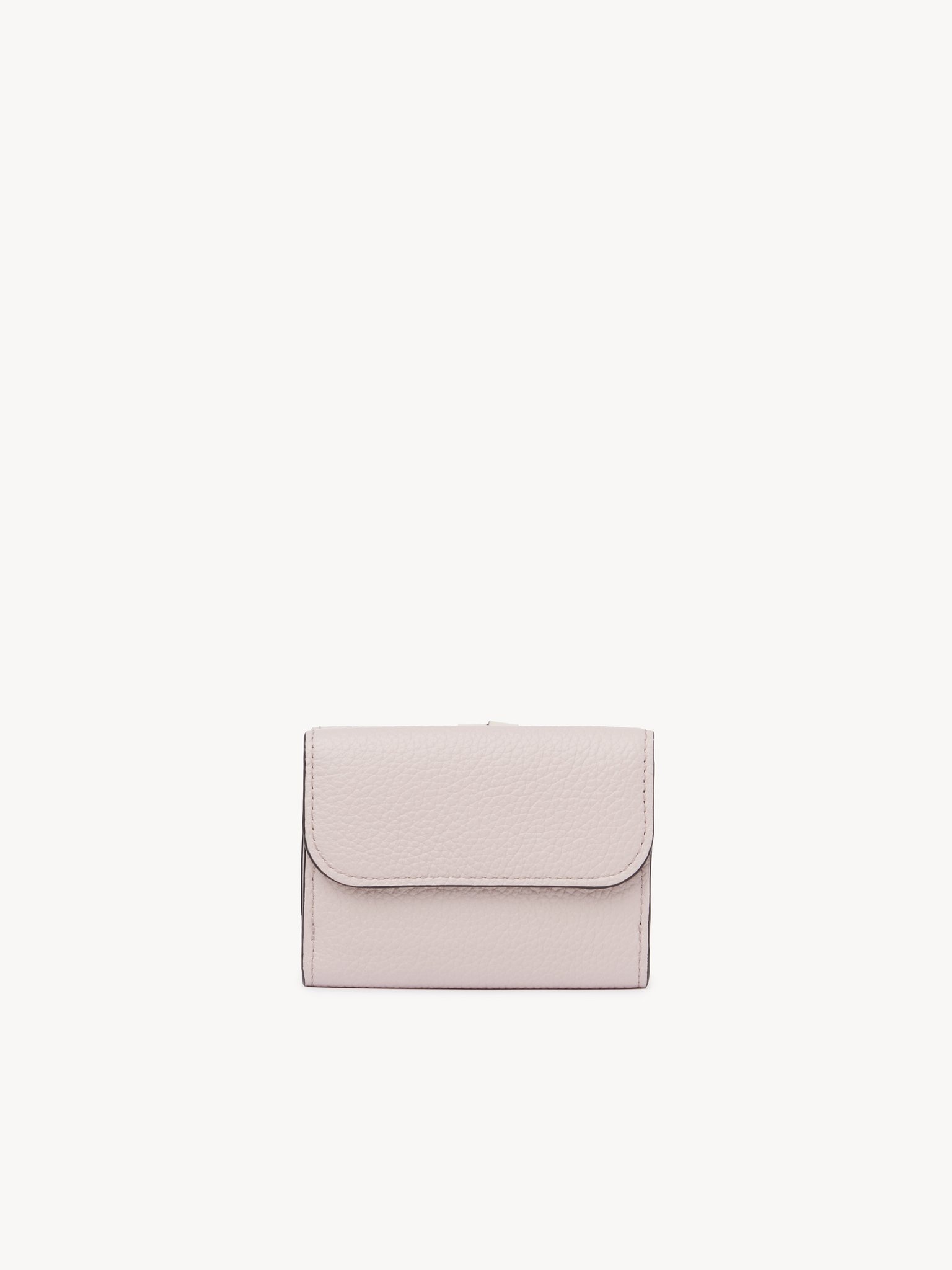 Mini Alphabet tri-fold in grained leather Grained & shiny calfskin
Pink - Beige Top view of the product