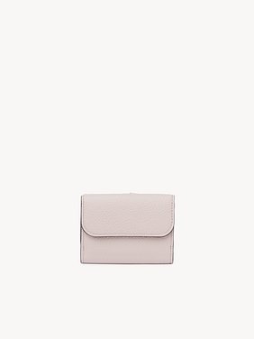 Mini Alphabet tri-fold in grained leather Grained & shiny calfskin
Pink - Beige Top view of the product