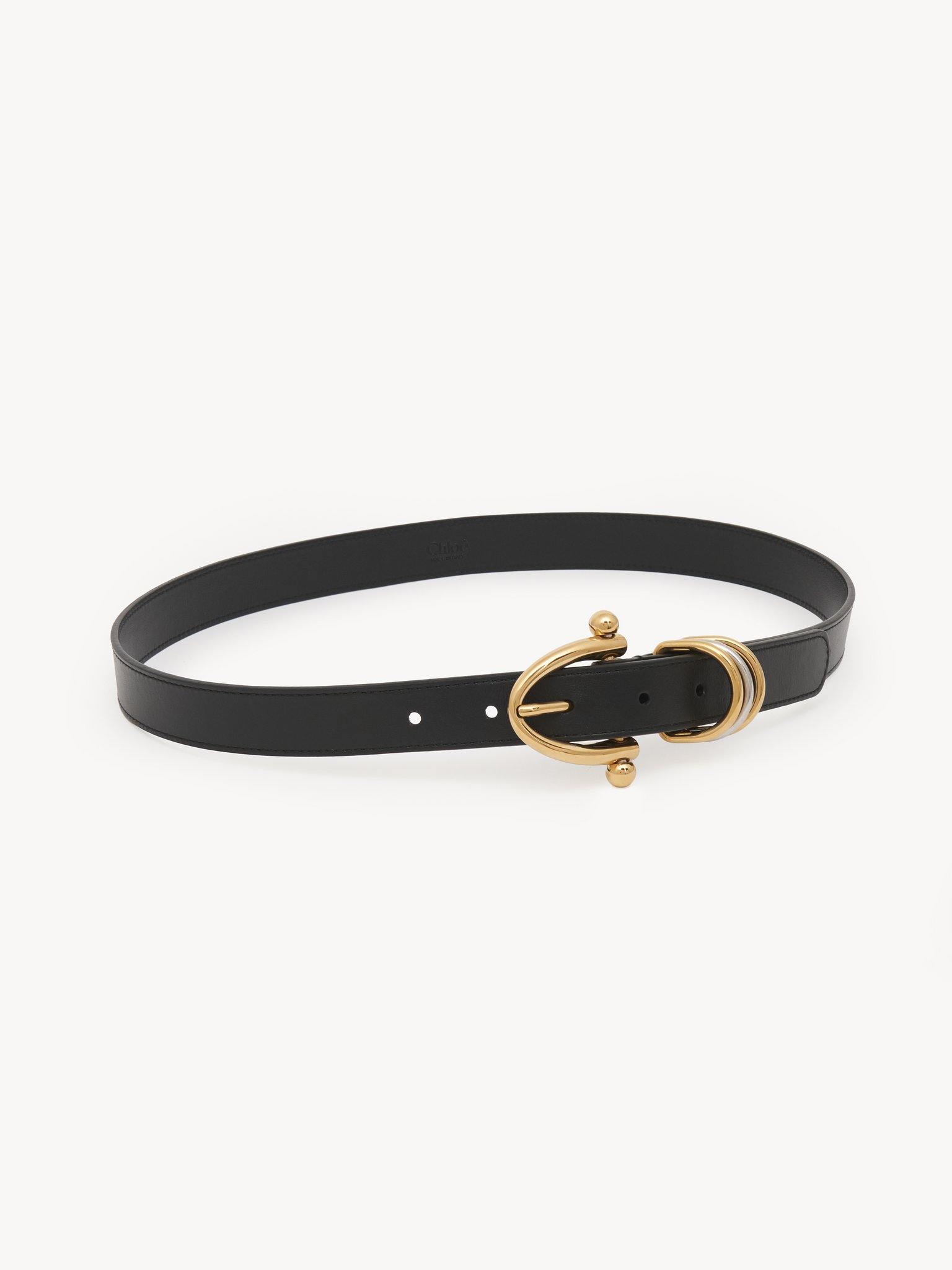 The Chloé Bracelet belt Soft calfskin & brass
Black