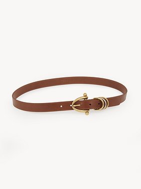 The Chloé Bracelet belt Soft calfskin & brass
Clay Brown