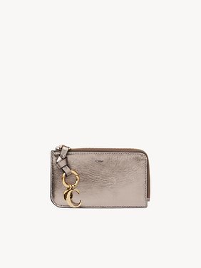 Alphabet purse in metallised leather Metallised calfskin
Shiny Grey