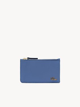 Small Chloé Iconic purse with card slots in shiny leather Shiny calfskin
Moonlight Blue