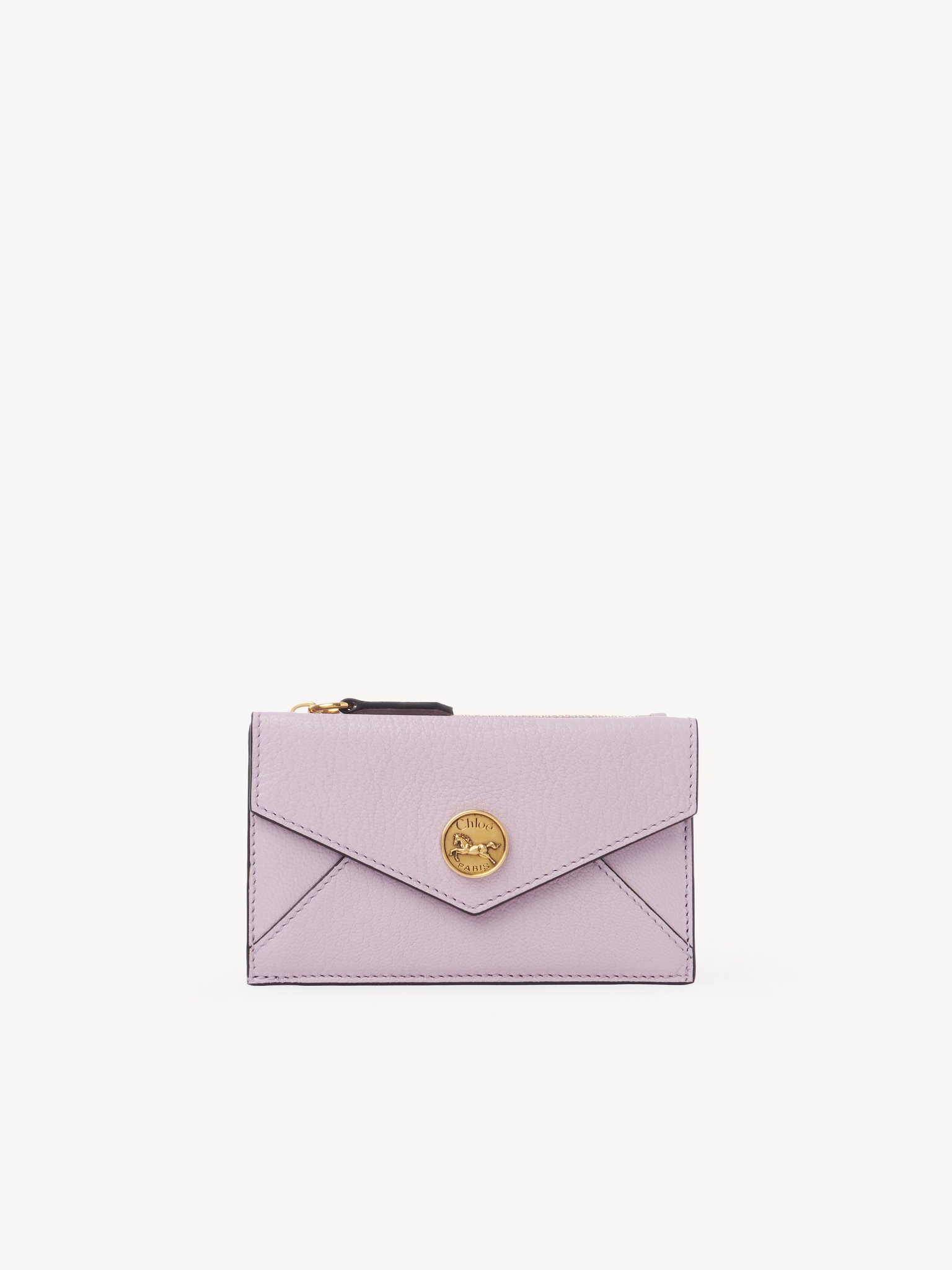 Small Envelope purse with card slots in grained leather Grained goatskin
Lavender Frost