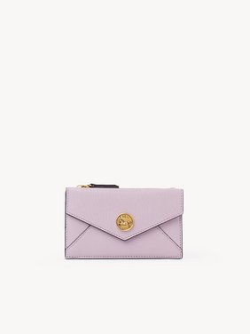 Small Envelope purse with card slots in grained leather Grained goatskin
Lavender Frost