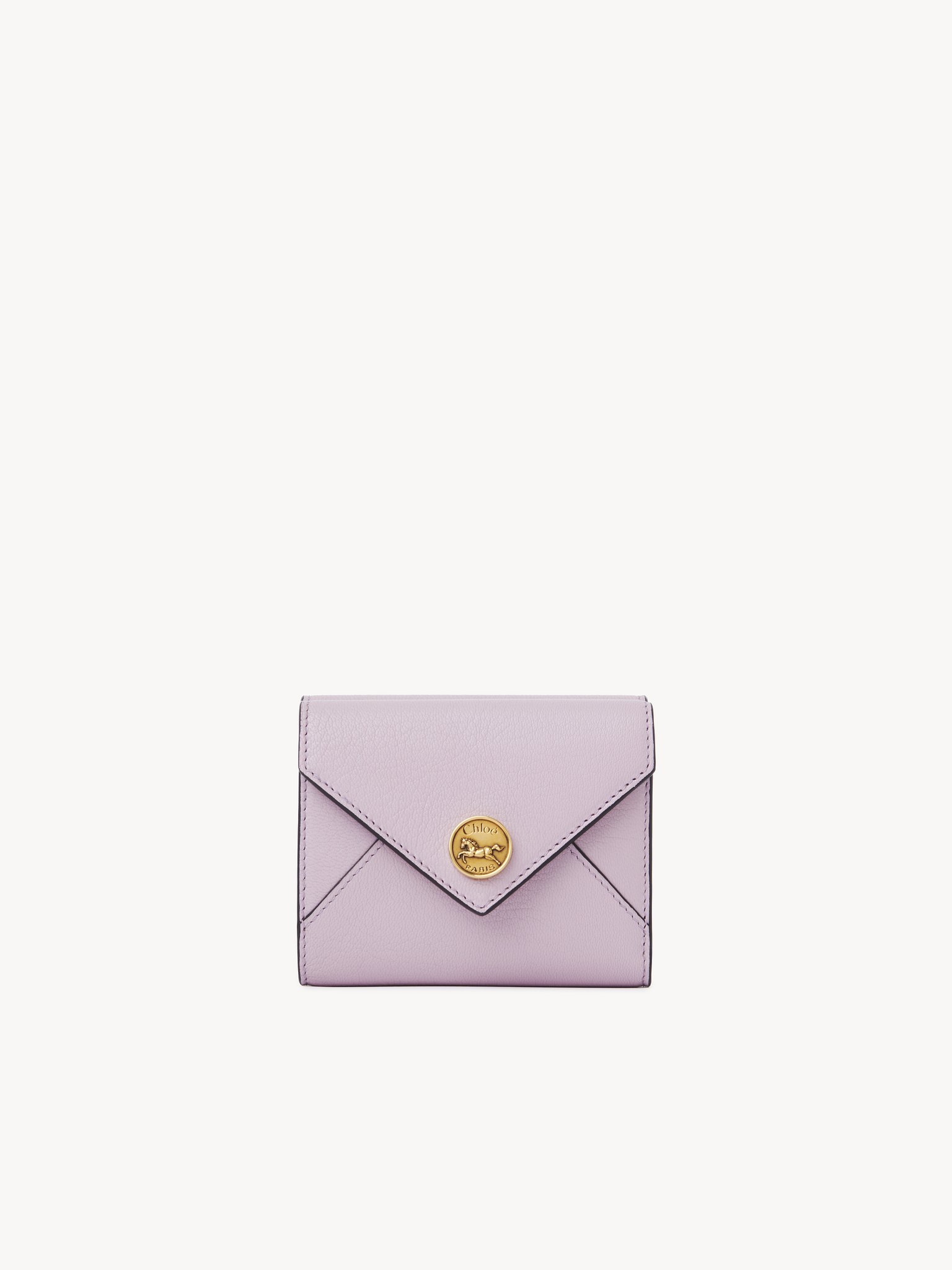 Small Envelope tri-fold in grained leather Grained goatskin
Lavender Frost