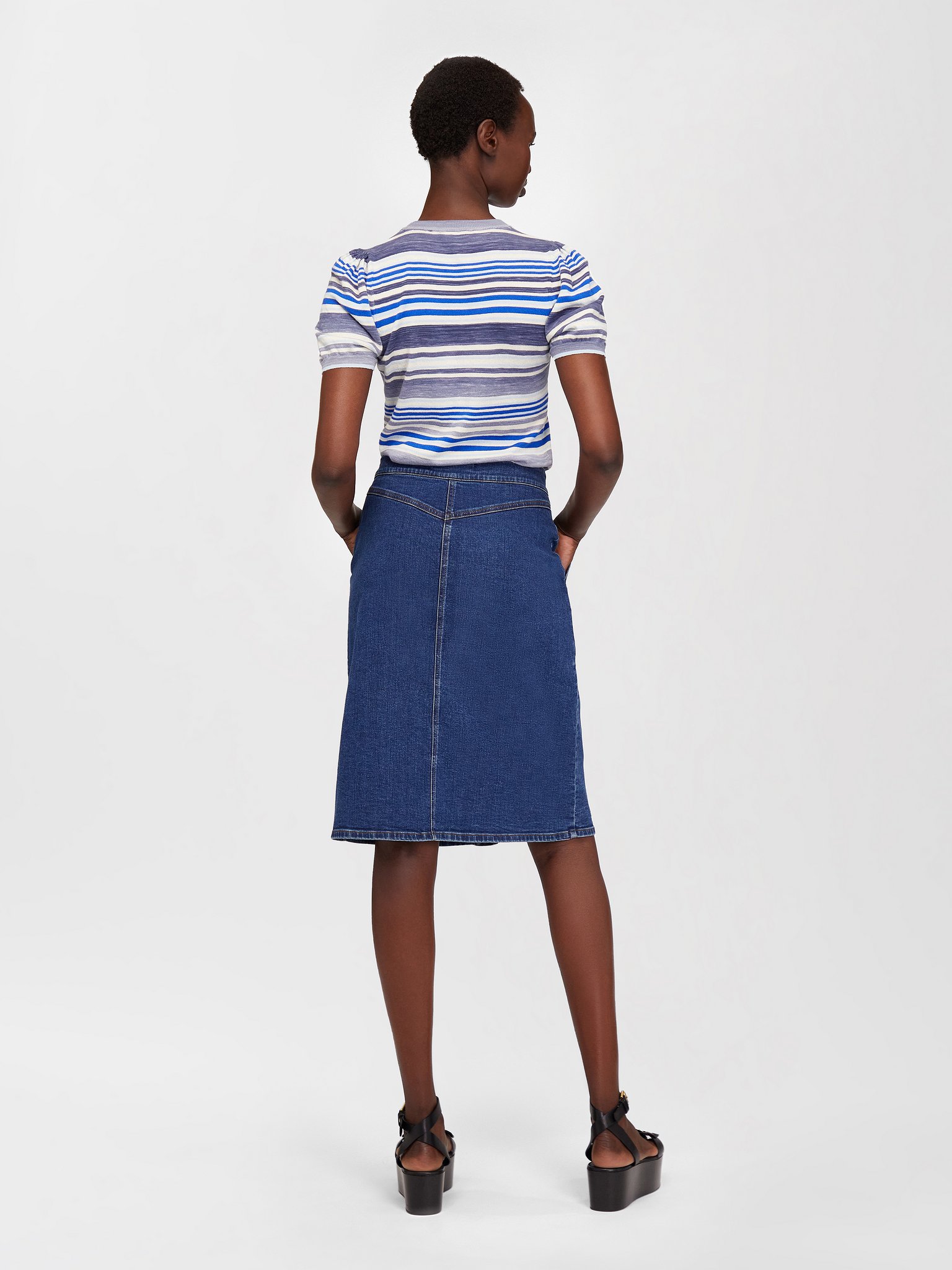 Knee Length Denim Who Skirt Chloé Us 9884