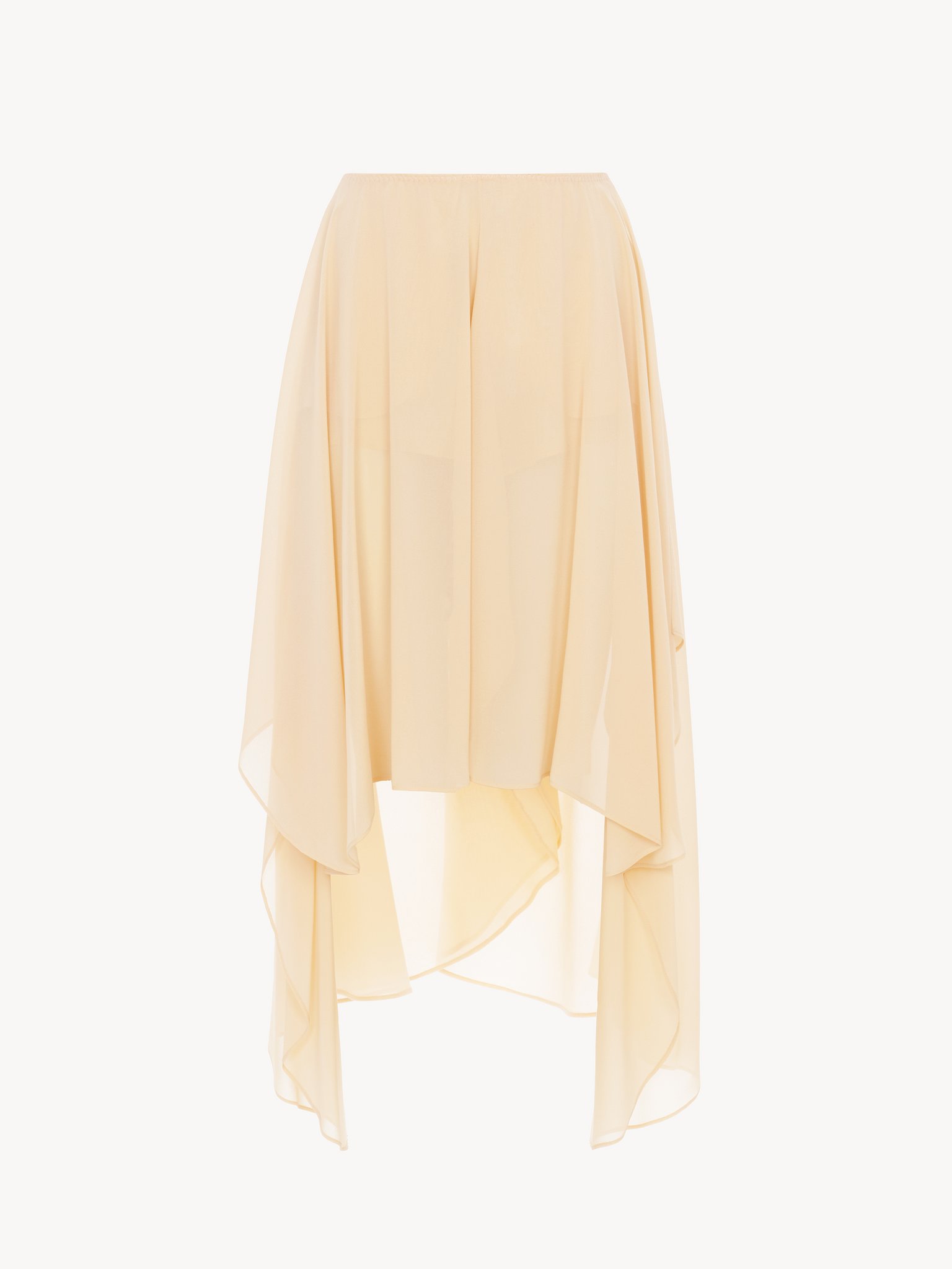 Fluid volant shorts in silk georgette Silk georgette
Clay Pink