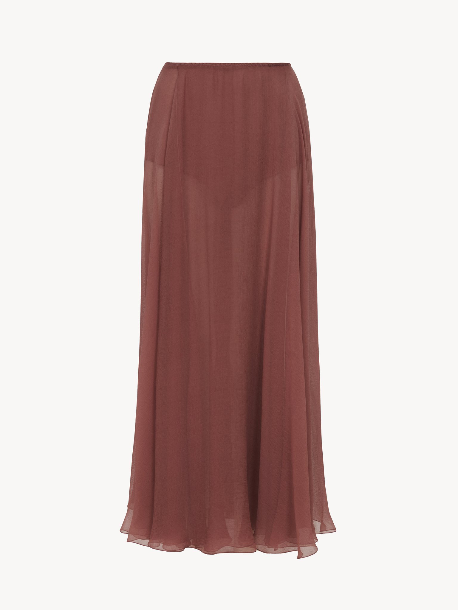 Flou midi skirt in silk mousseline Organic silk mousseline
Woodrose