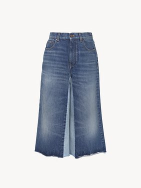 Bermuda shorts in denim patchwork Ocean blue cotton denim
Dark Night Blue