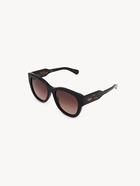 Gayia sunglasses Dark Havana recycled acetate & bio-based nylon
Double gradient Dark Wine/Nut lenses