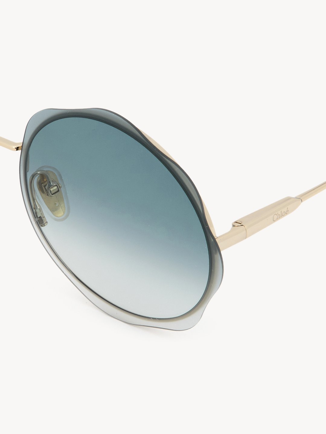 Store teal and gold chloe sunglasses