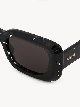 Gayia sunglasses Black Crystal recycled acetate & bio-based nylon
Gray lenses Product detail