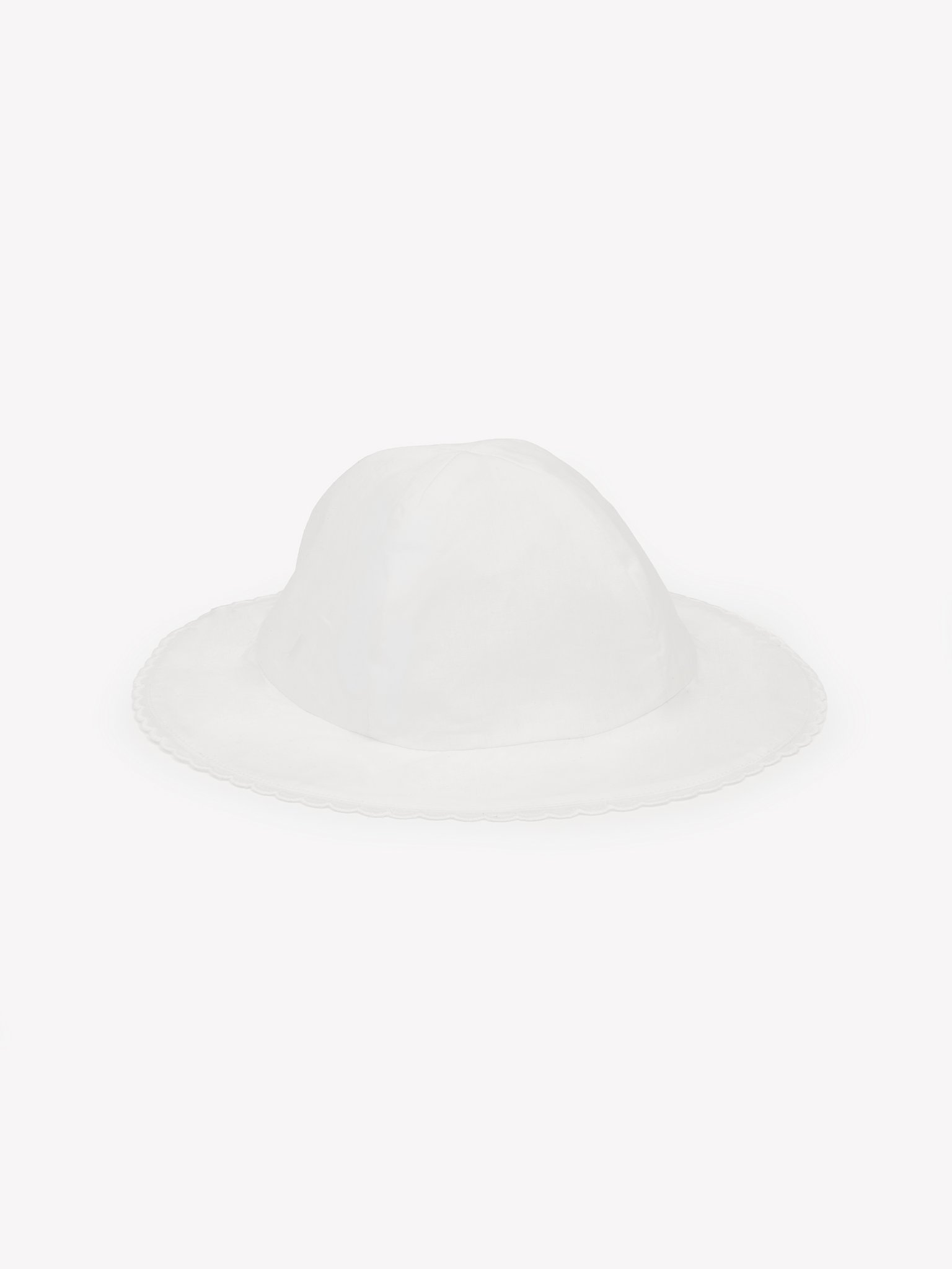 Scallop hat Organic cotton
Off White