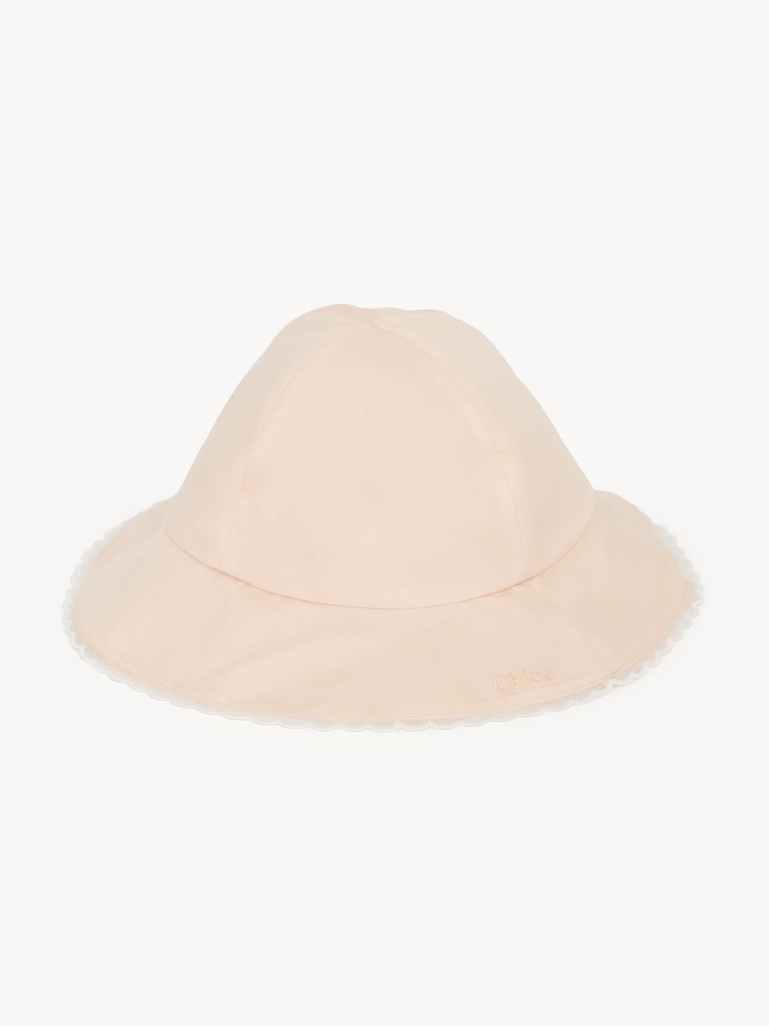 Scallop hat Organic cotton
Pale Pink