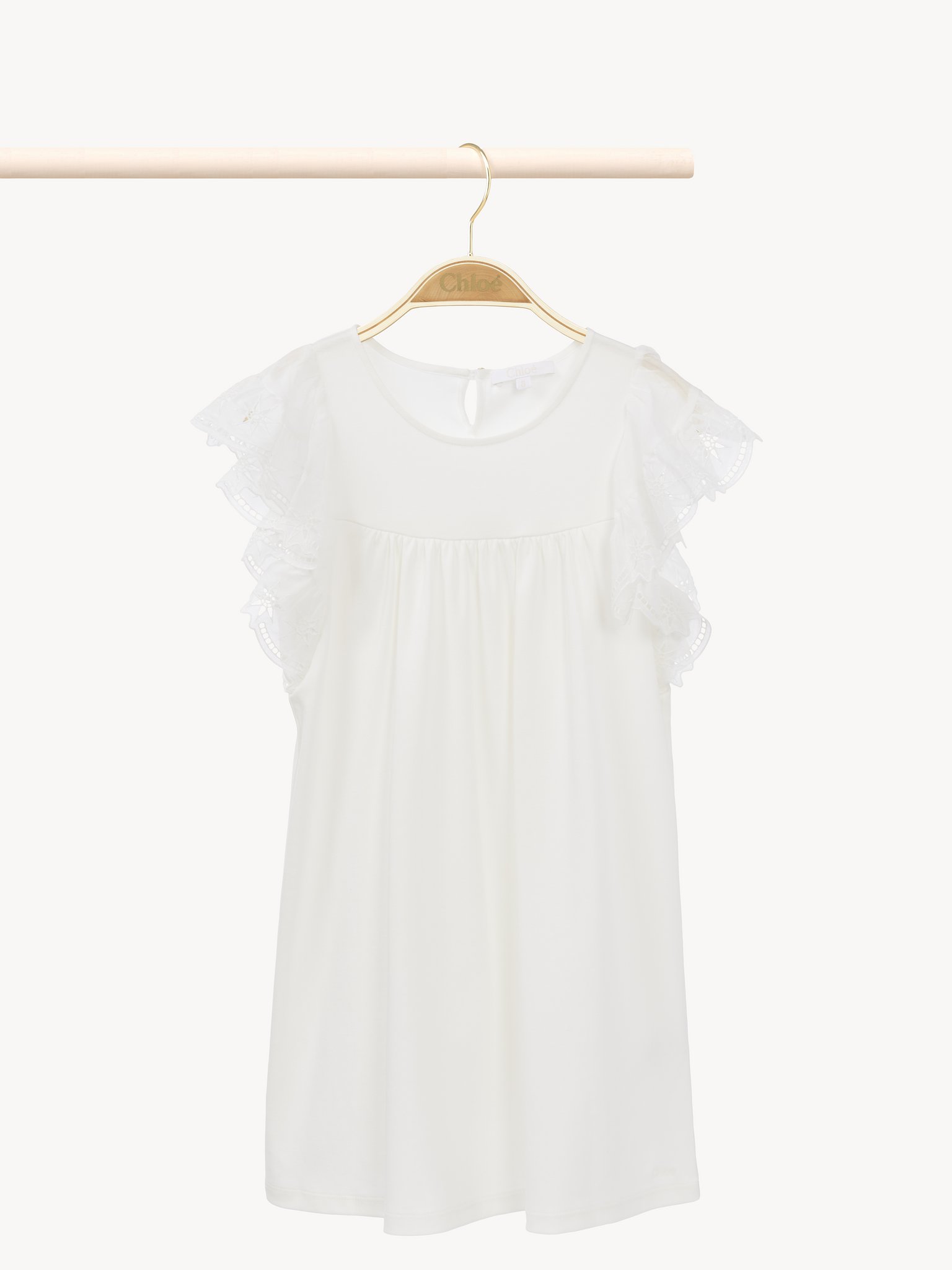 Short-sleeved dress Organic cotton
Off White