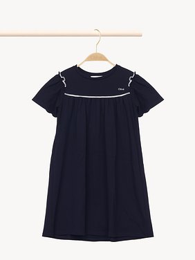 Short-sleeved dress Organic cotton
Navy