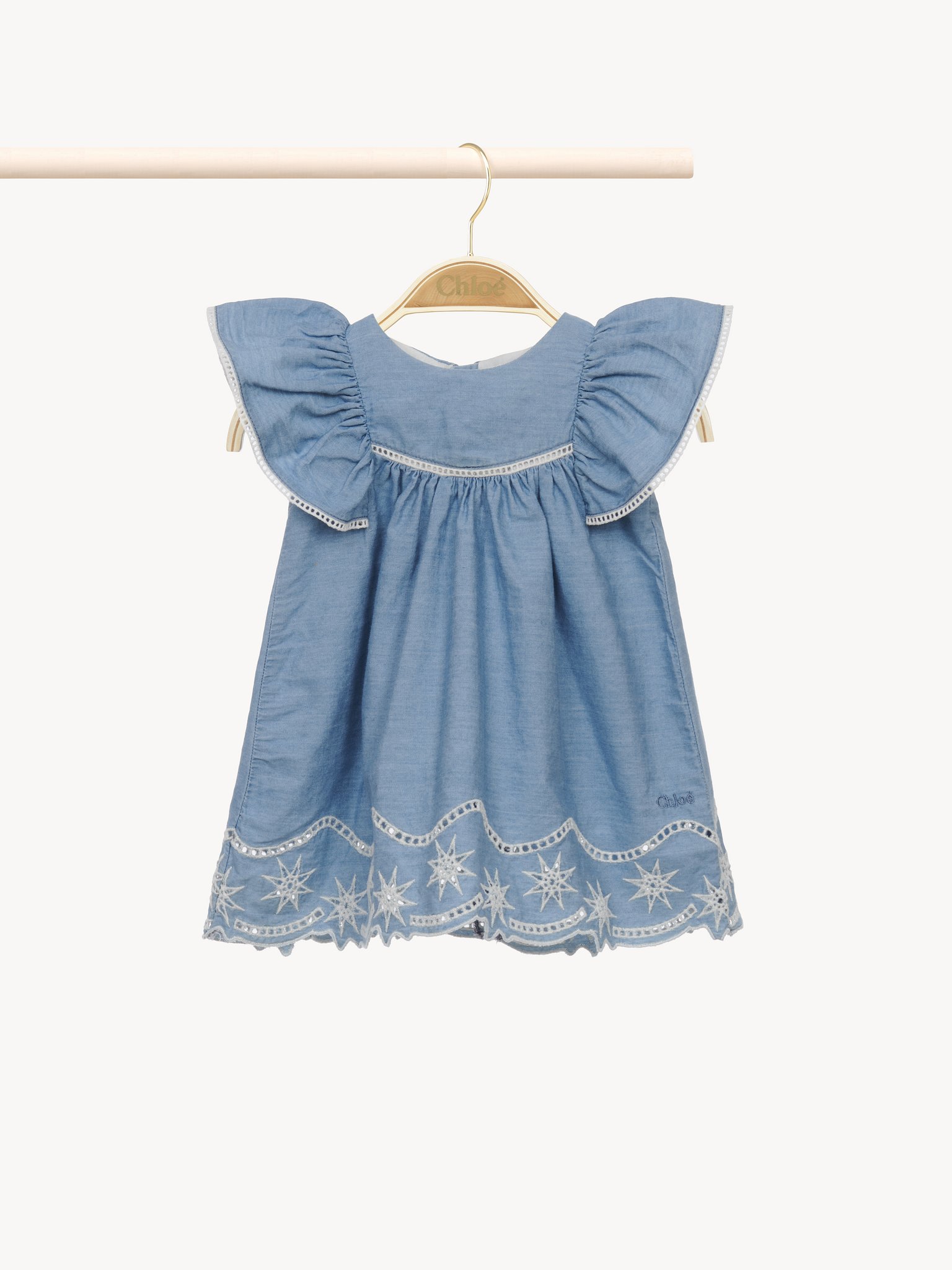 Baby dress & hat set Organic cotton
Denim Blue