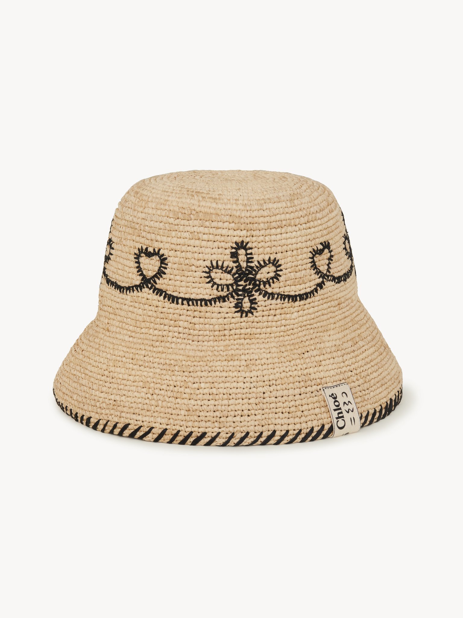 Bell hat in raffia Natural raffia
Beige - Black