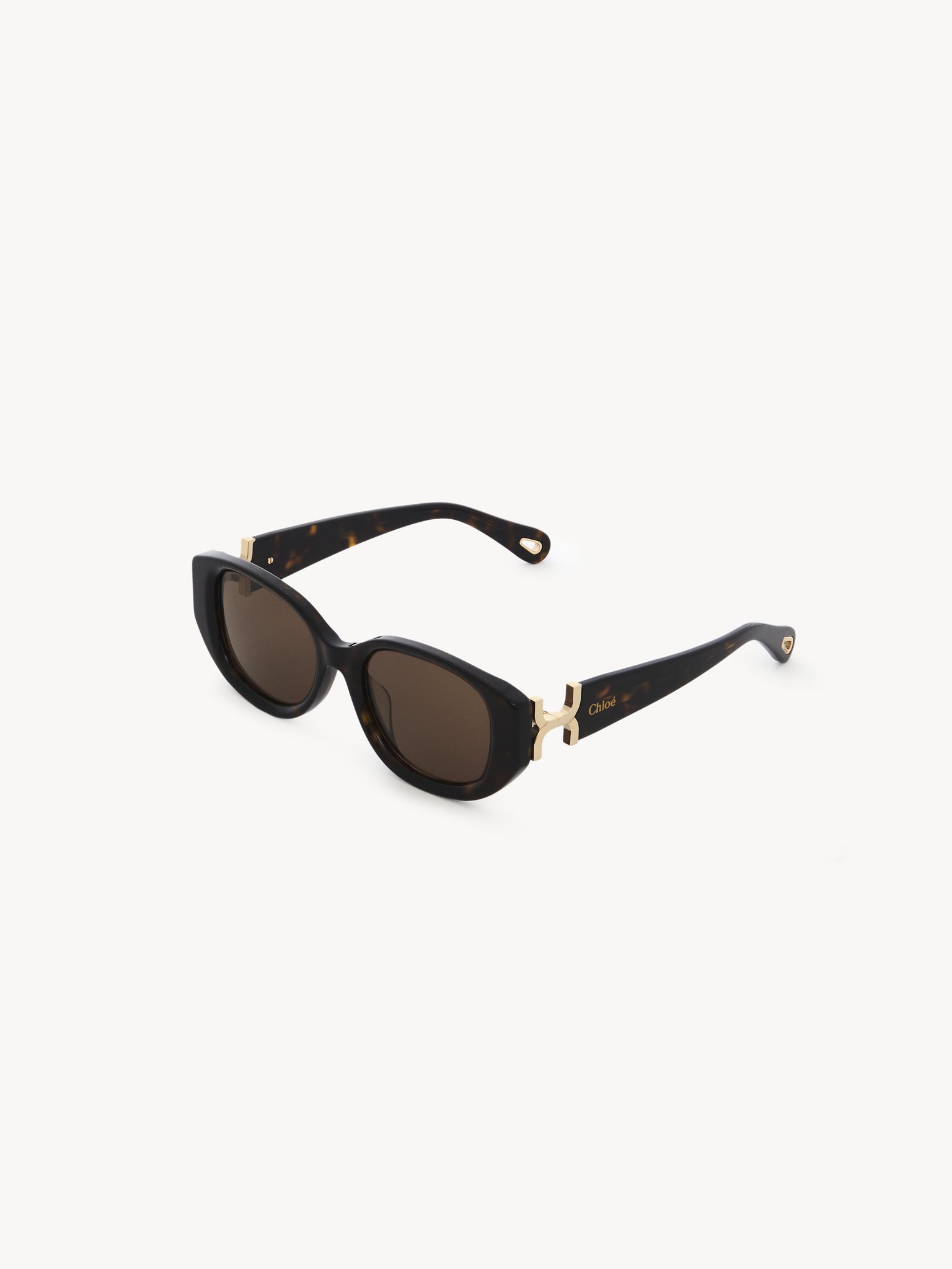 Marcie sunglasses Dark Havana lower-impact acetate & bio-based nylon 
Brown lenses