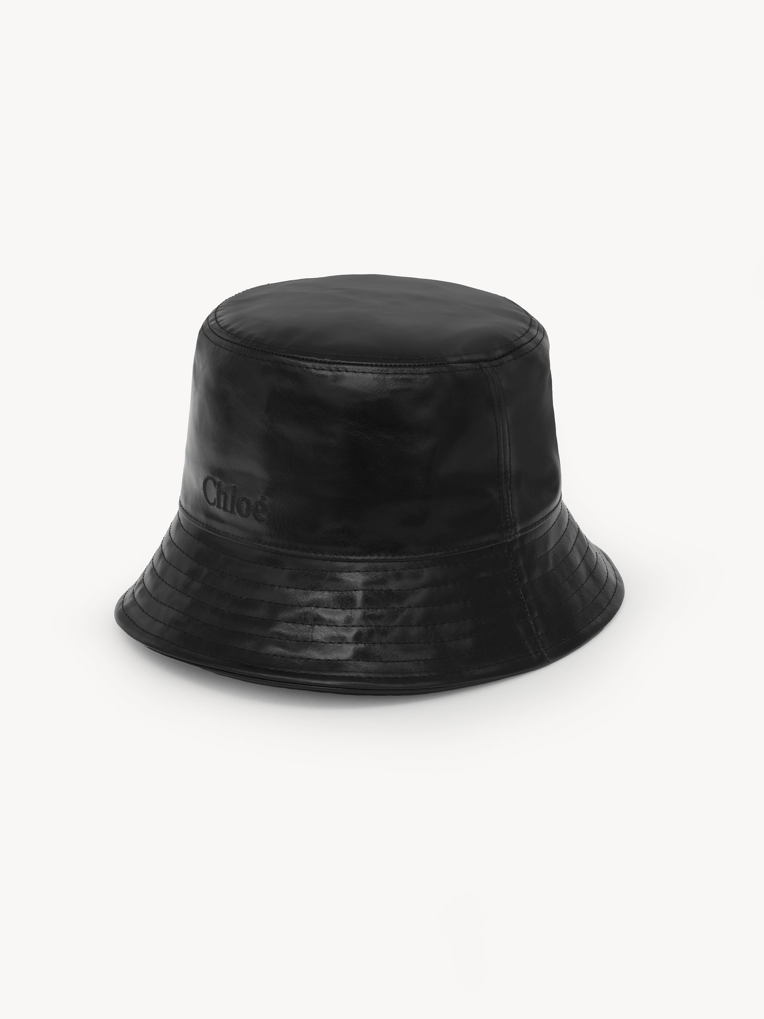 Chloé Chloé Bucket Hat In Shiny Leather | Chloé ZA