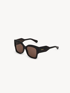 Gayia sunglasses Recycled acetate & bio-based nylon
Shiny Dark Havana, solid brown lenses