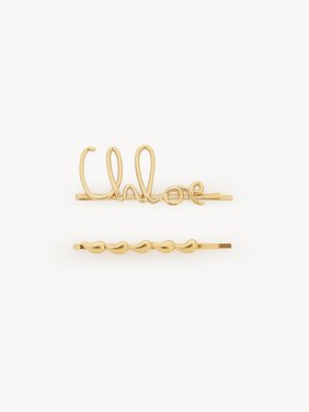 The Chloé Iconic hair clips Brass
Vintage Gold