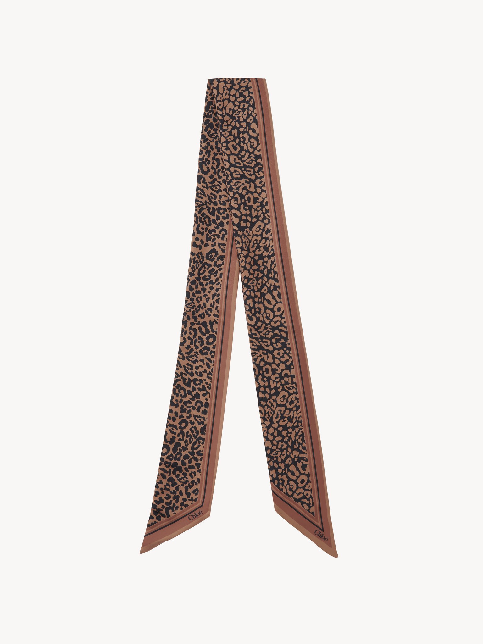 Chloé Animal Print Bandeau Scarf In Silk | Chloé TH