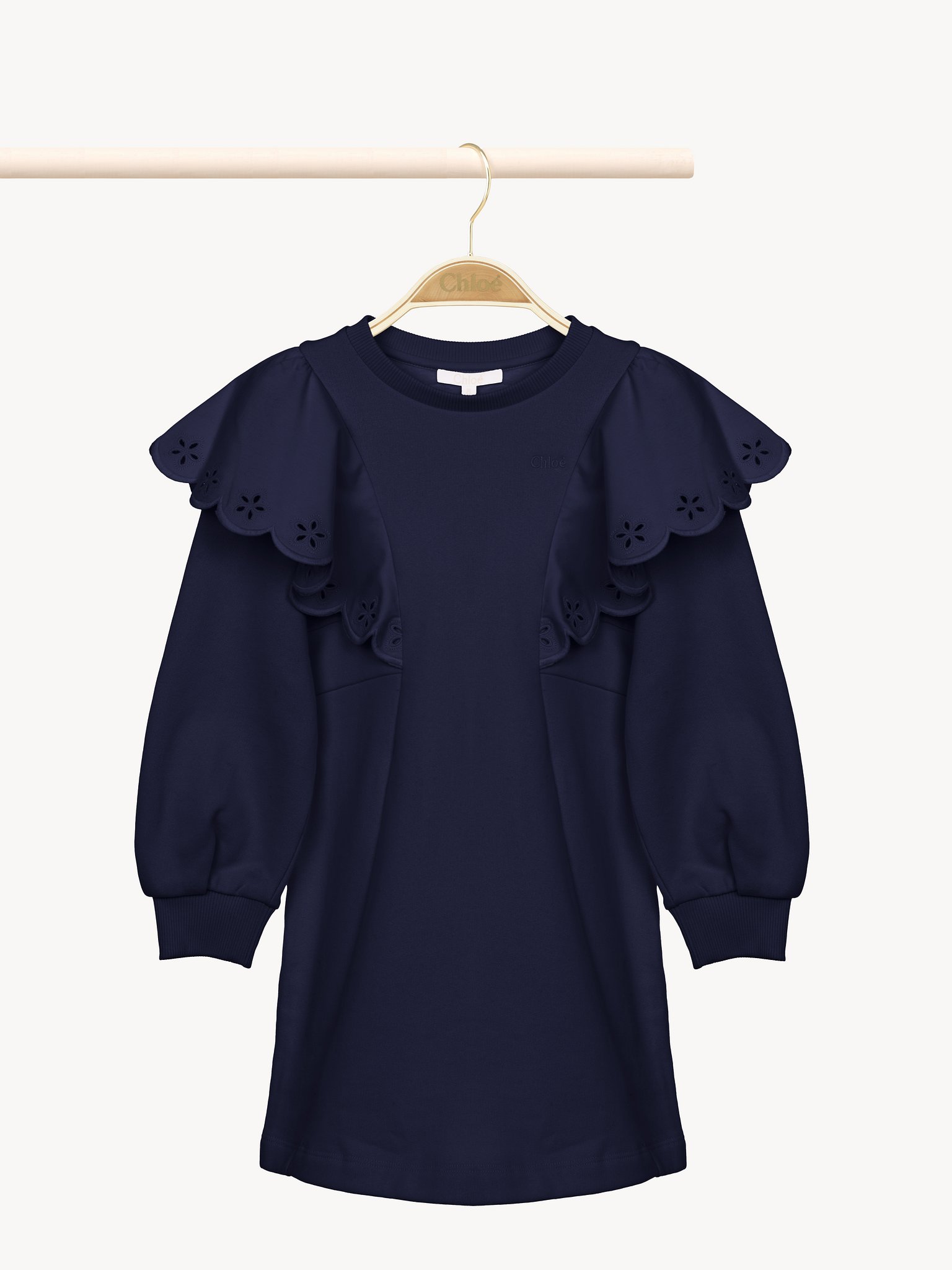 Ruffle dress Organic cotton
Navy