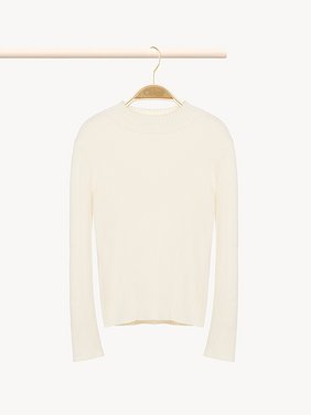 Round-neck sweater Organic cotton & wool
Ivory