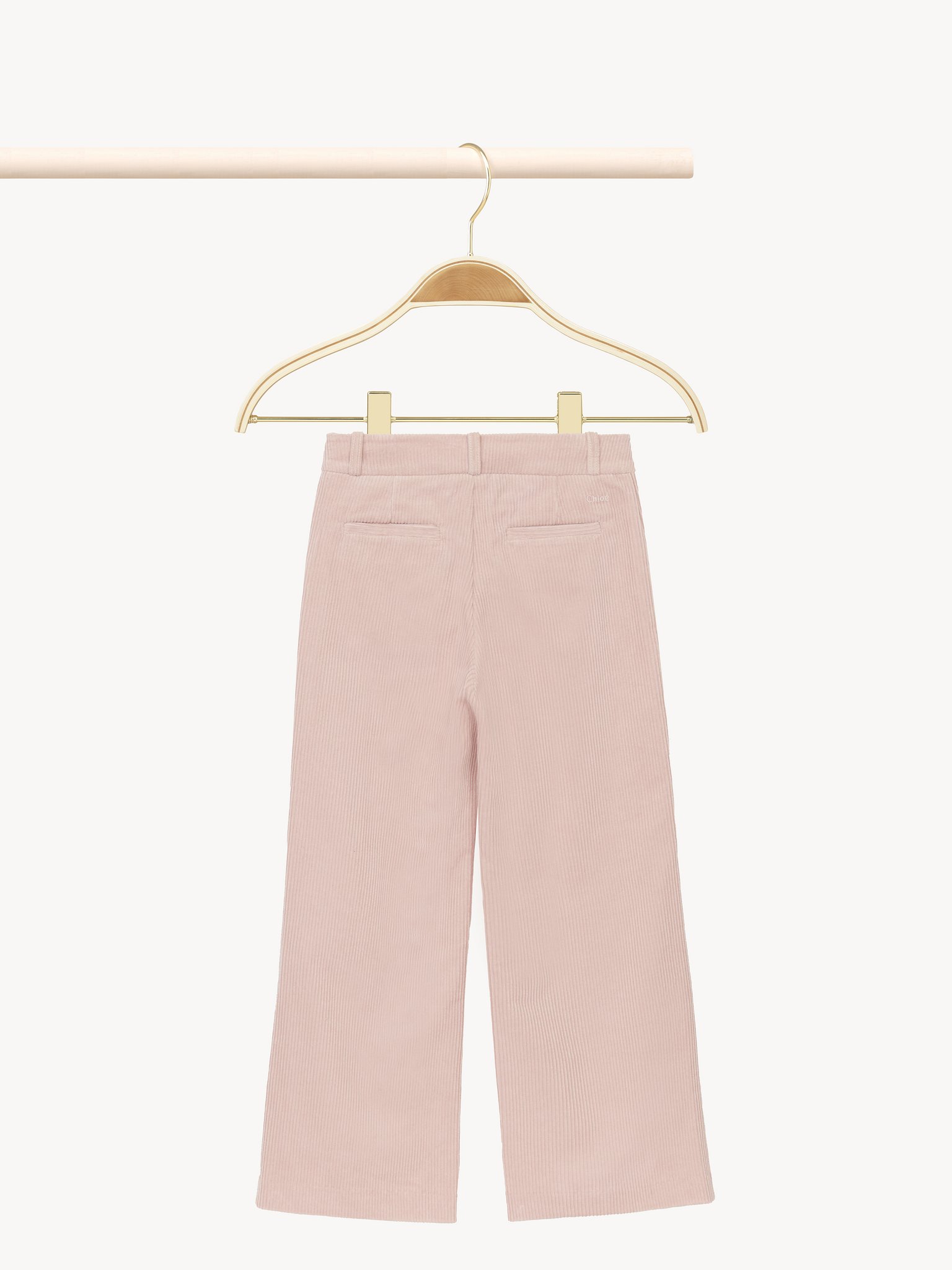 Straight trousers Organic cotton
Pale Pink Back view of the product