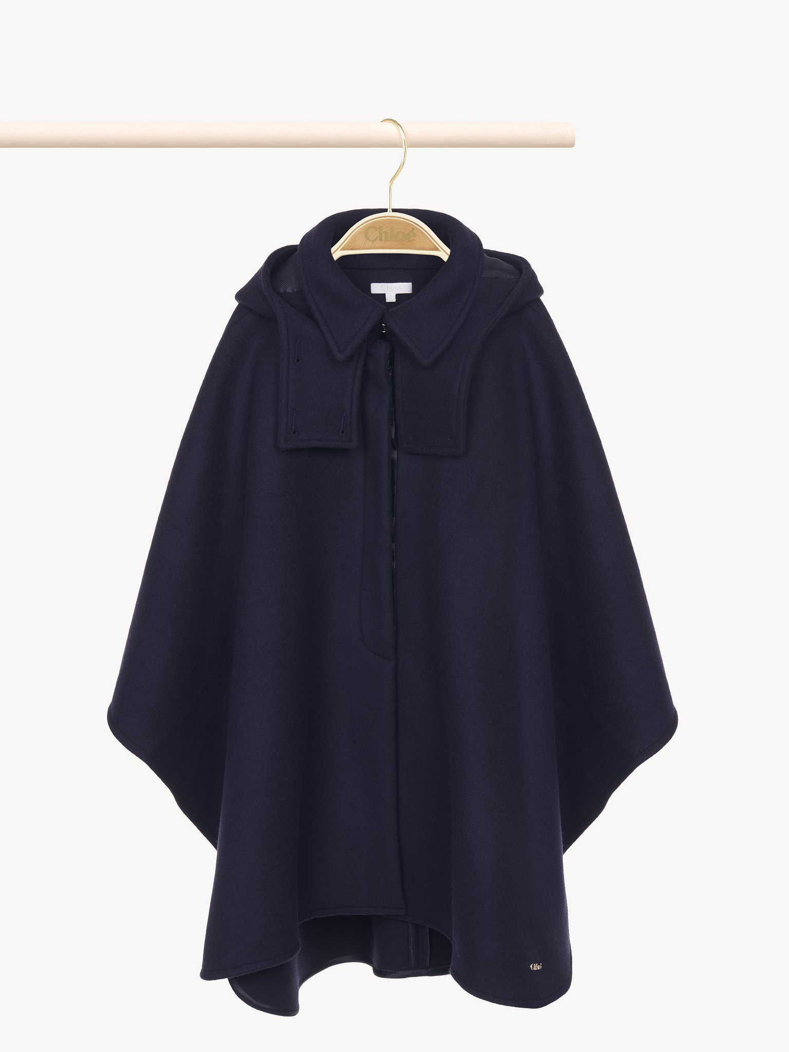 Hooded coat Wool
Navy