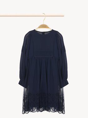 Ceremony dress Silk crêpe
Navy