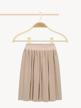 Pleated skirt Organic cotton & wool
Beige Marl