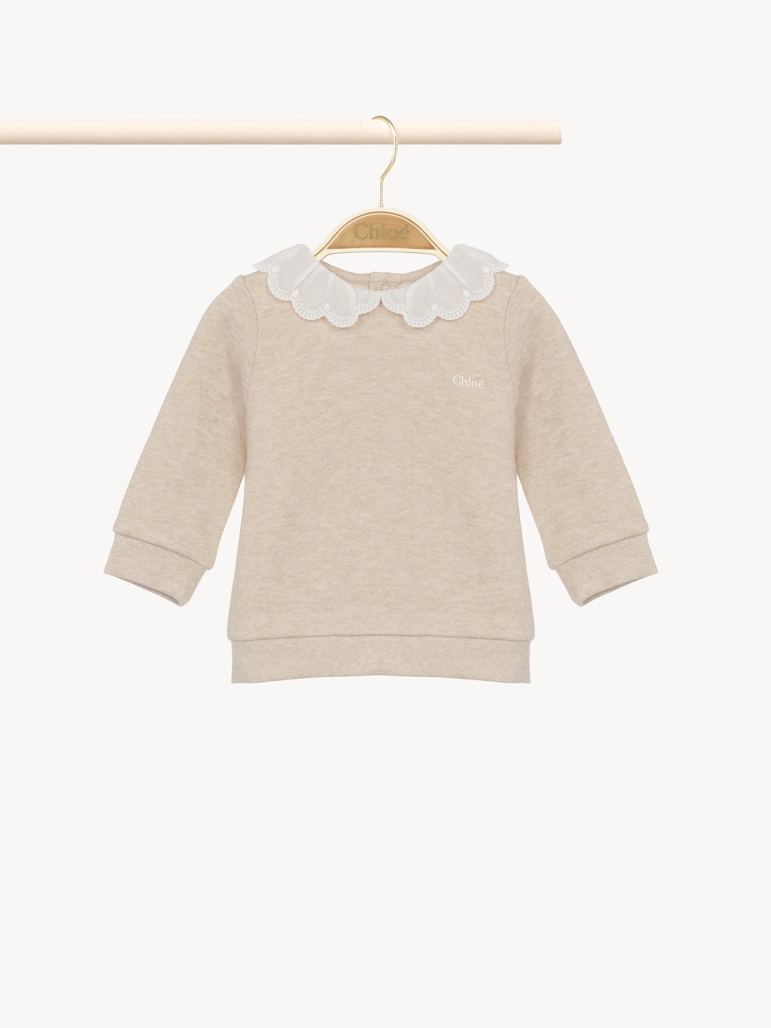 Collar sweater Organic cotton
Beige Marl