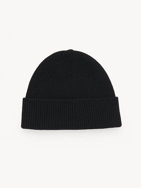 The Chloé Snake beanie in wool & cashmere knit Merino wool & cashmere knit
Black 