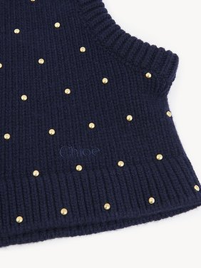 The Chloé Cabochon Knit balaclava in wool & cashmere Merino wool & cashmere
Classic Navy Product detail